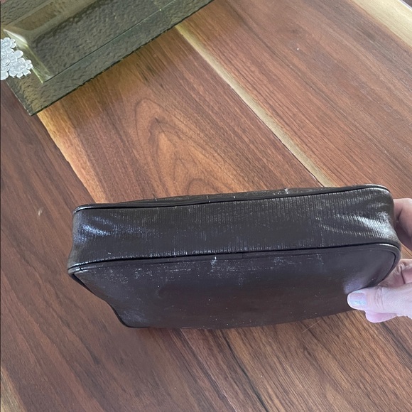 YSL Chocolate Brown Vintage Clutch. B61 - Picture 5 of 12